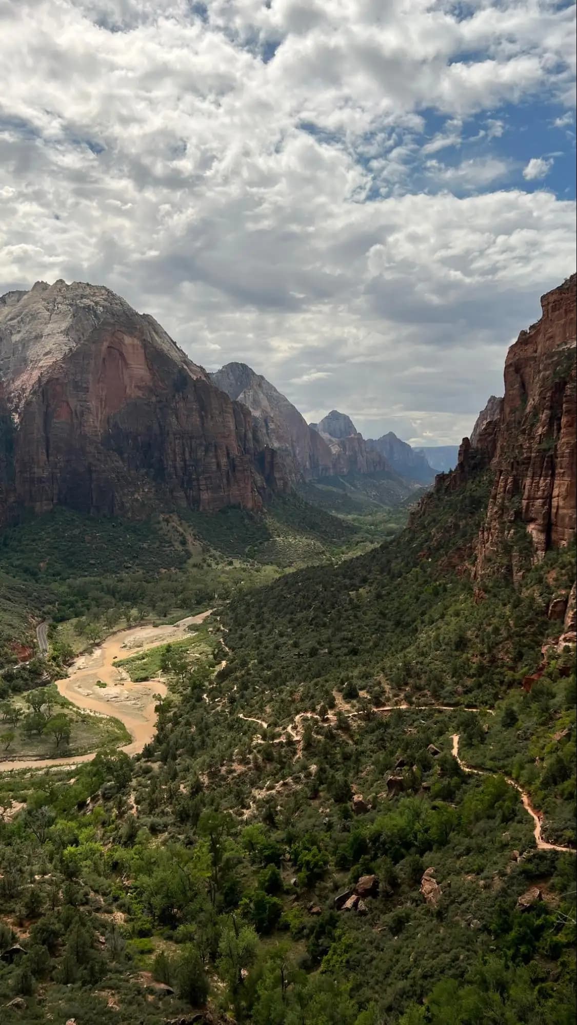 view of the valley from Angel's Landing