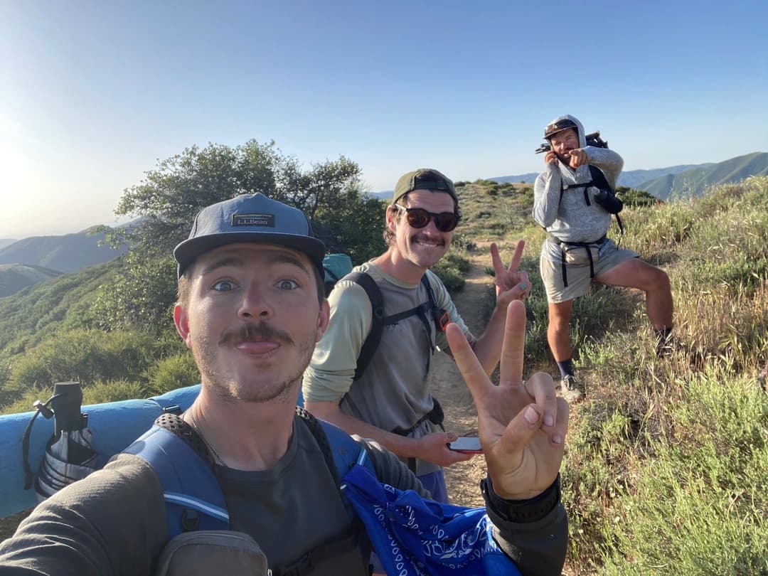 jackrabbit with the peace sign from the trail