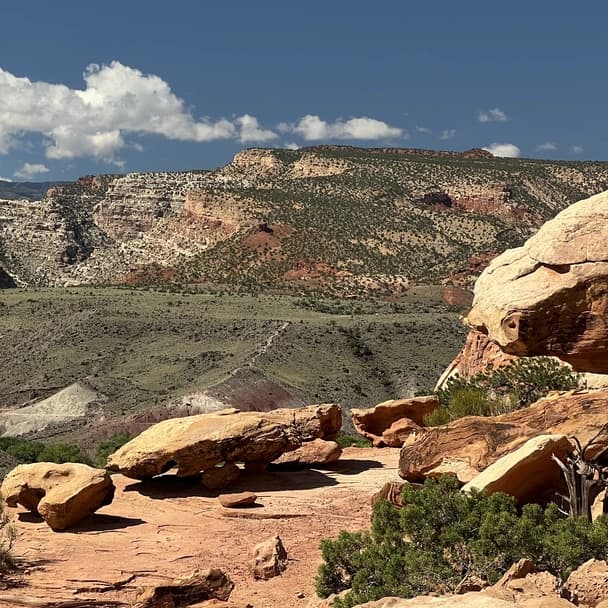 a view of the canyons in capitol reef national park