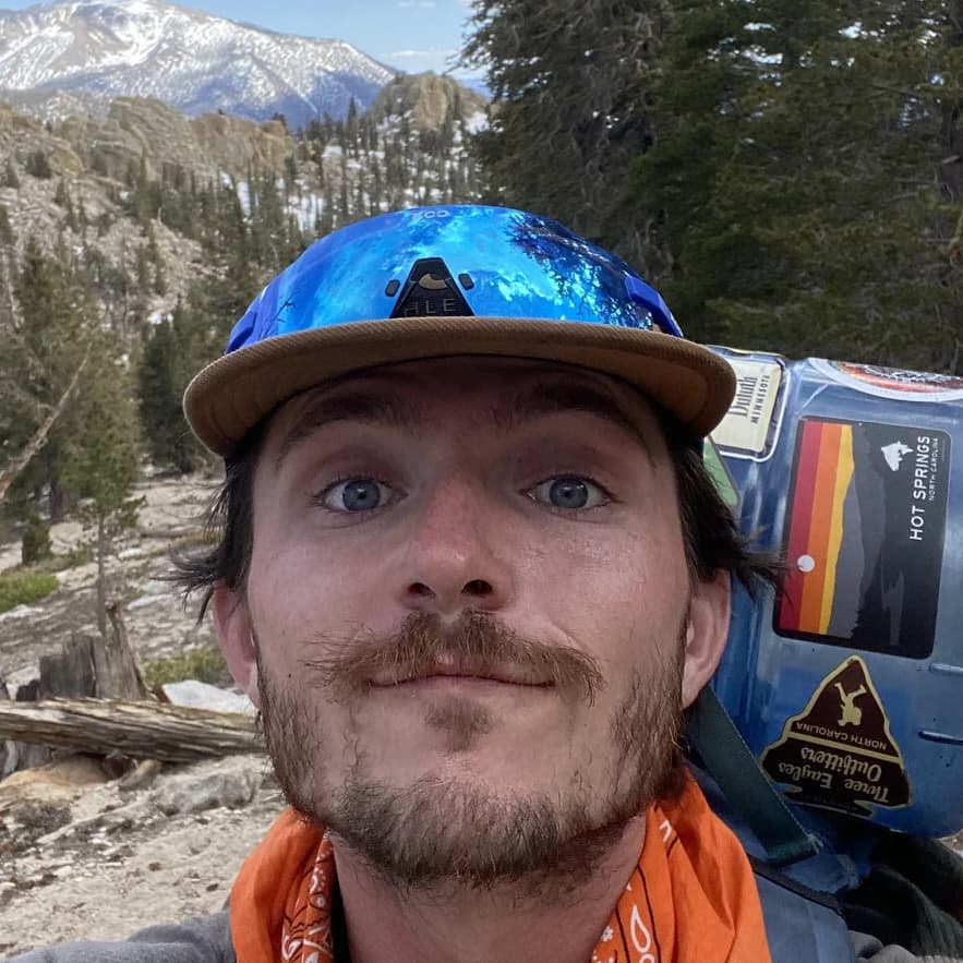 Jackrabbit braving the mountain elements